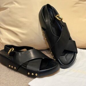 Women’s Chloe Black Leather Sandals